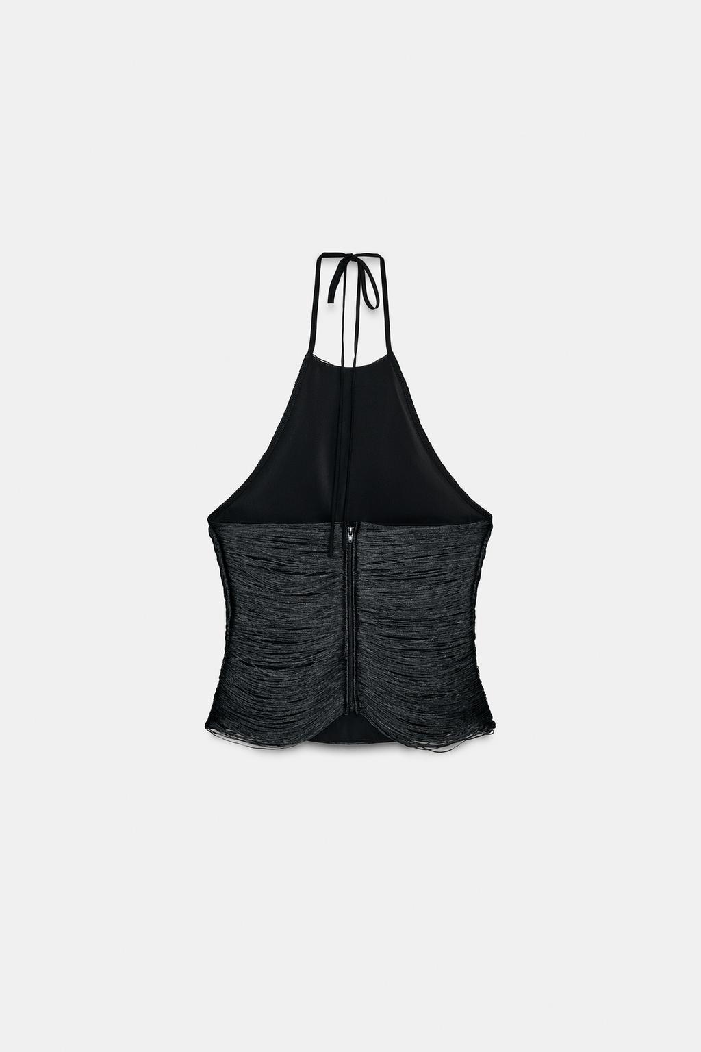 ТОП С ГОРЛОВИНОЙ ХАЛТЕР И БАХРОМОЙ