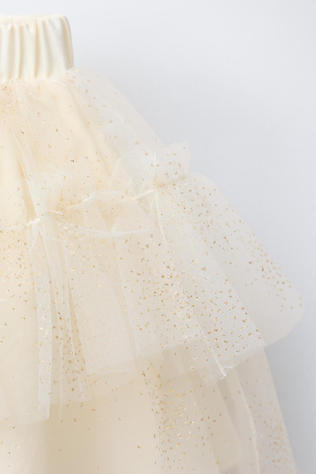 Юбка из фатина с блеском