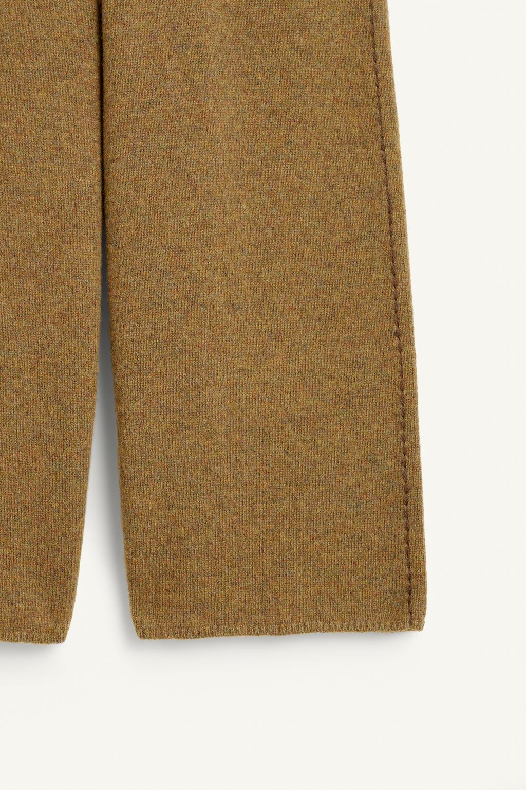 Шерстяные кулоты с эластичным поясом и передним шнурком zara