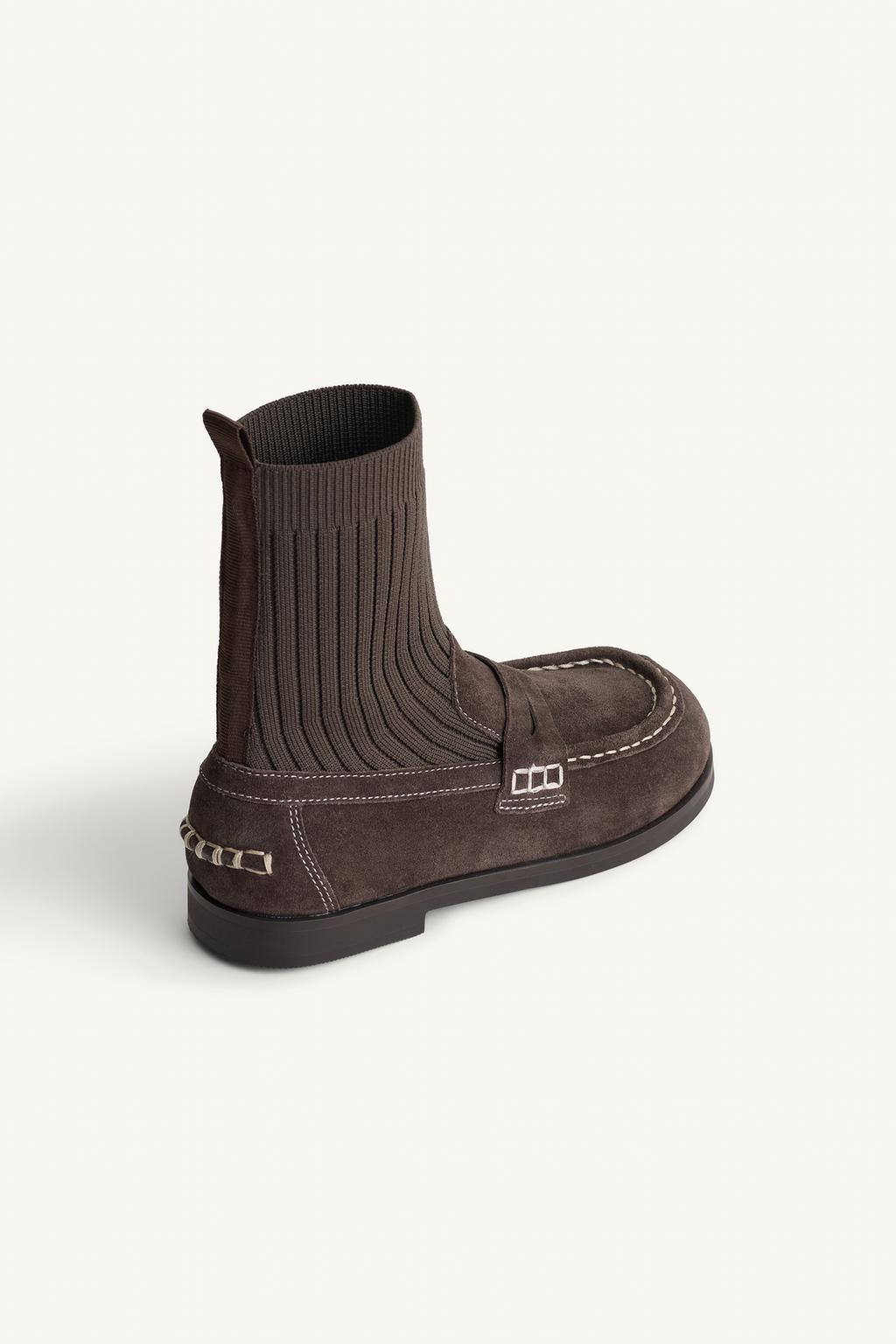 Замшевые ботильоны на шнуровке 15