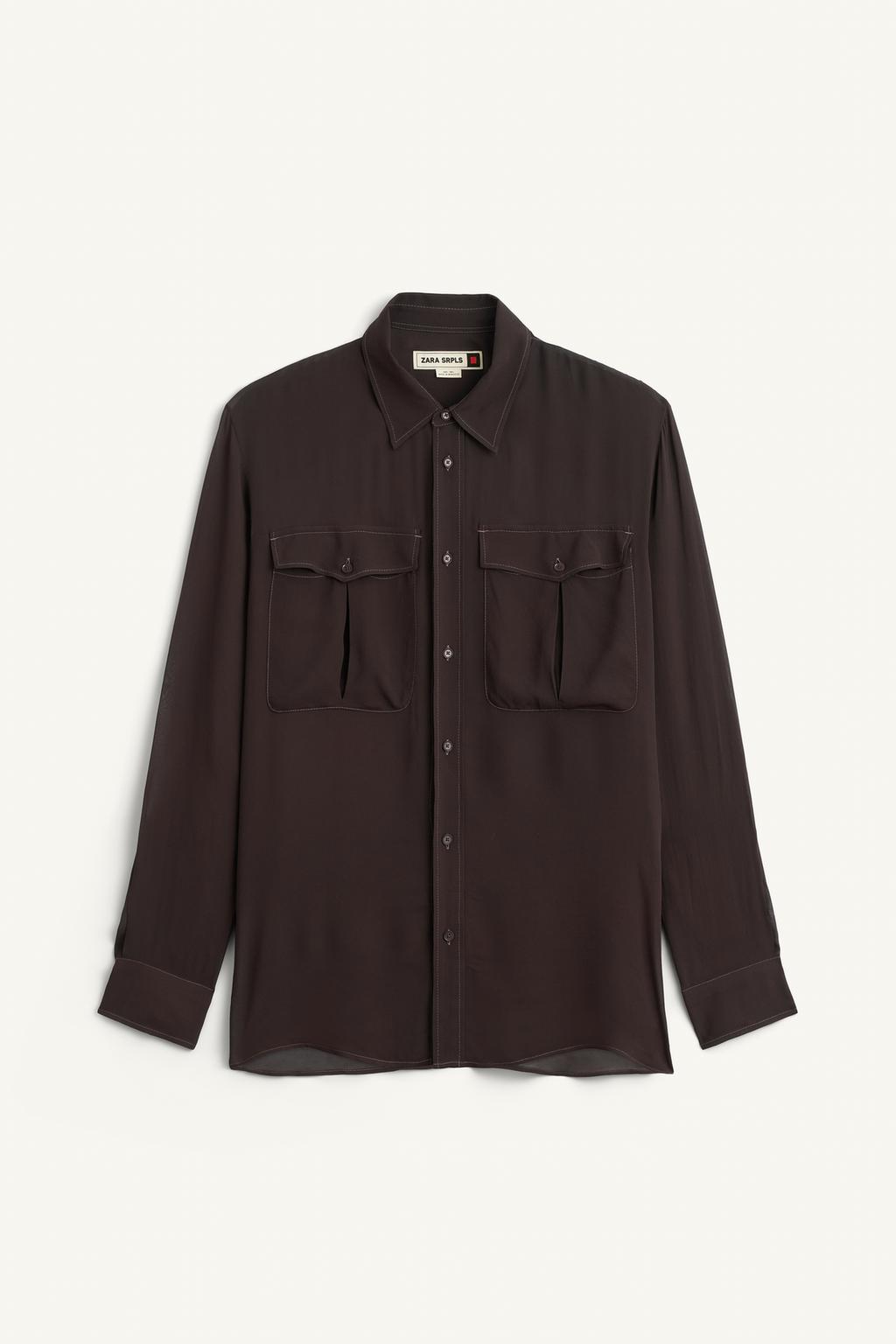 Коричневая рубашка