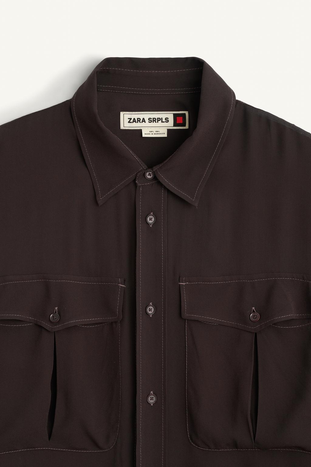 Коричневая рубашка