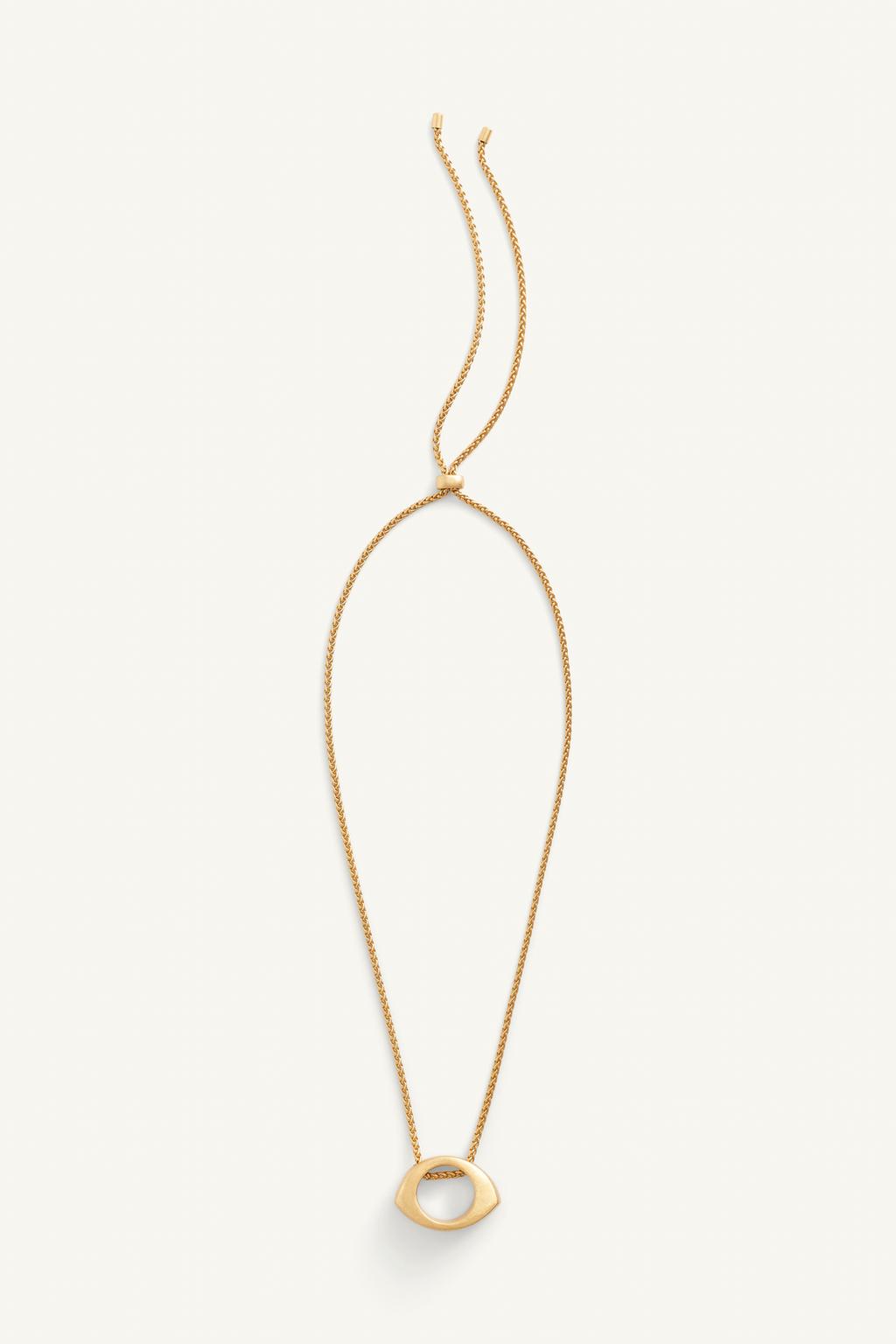 Овальное цепное ожерелье