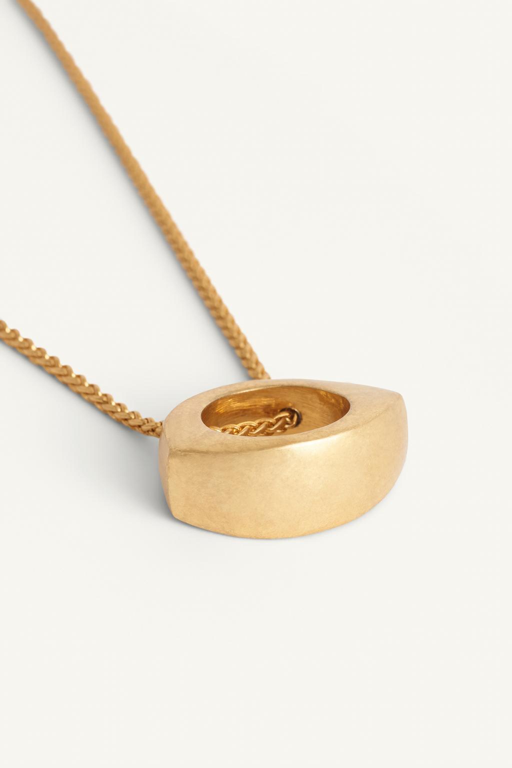 Овальное цепное ожерелье