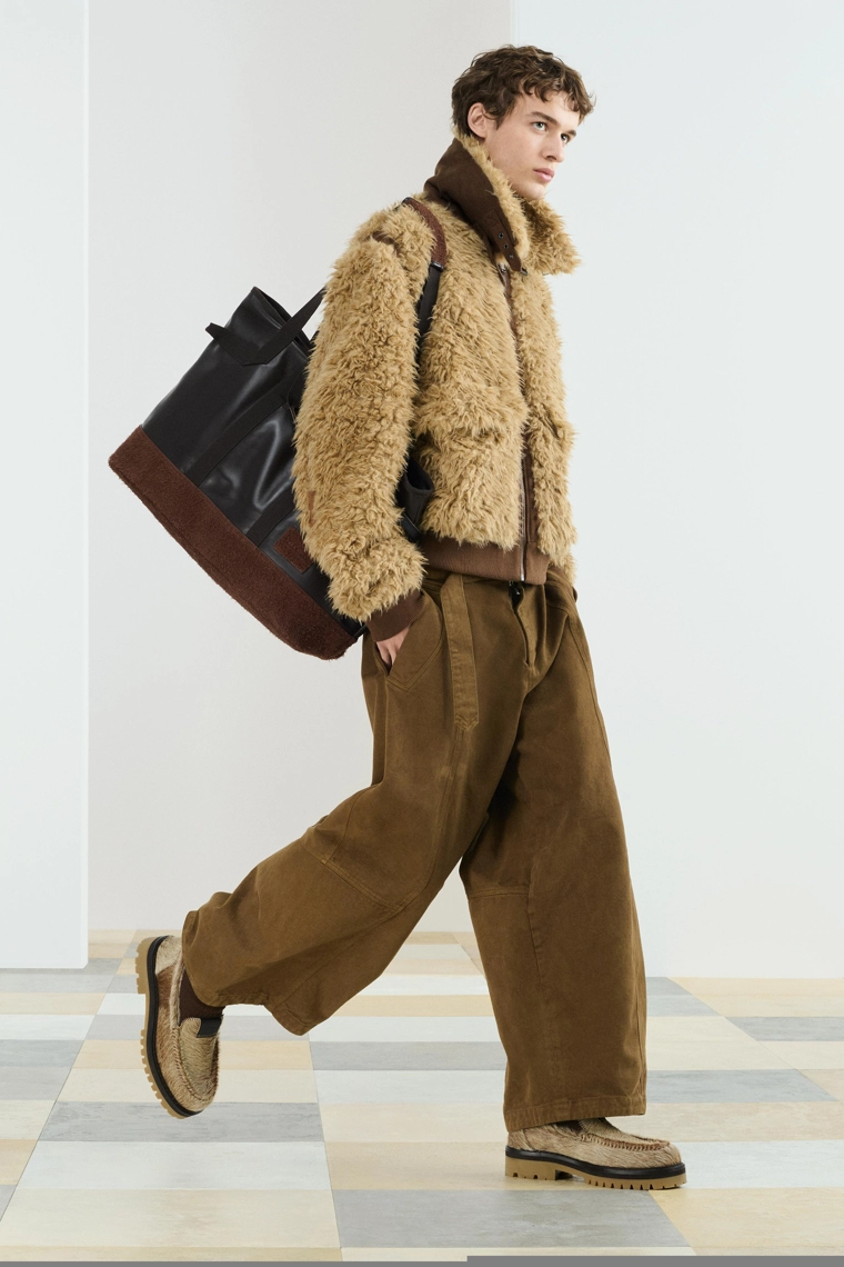 Хаки хлопковые брюки-баллоны