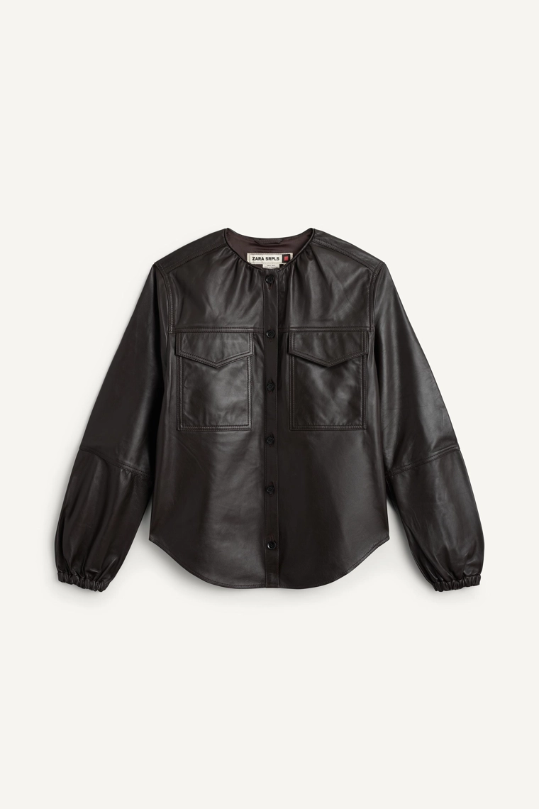 Кожаная рубашка