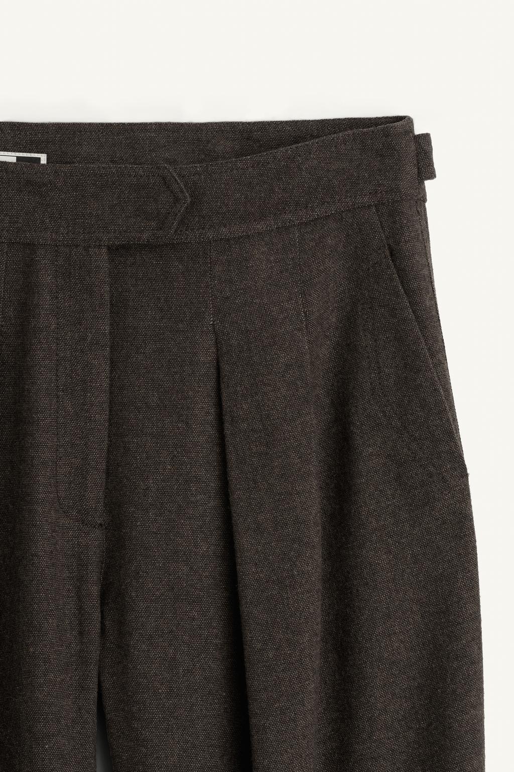 Брюки со средней посадкой из 20% шерстяной пряжи