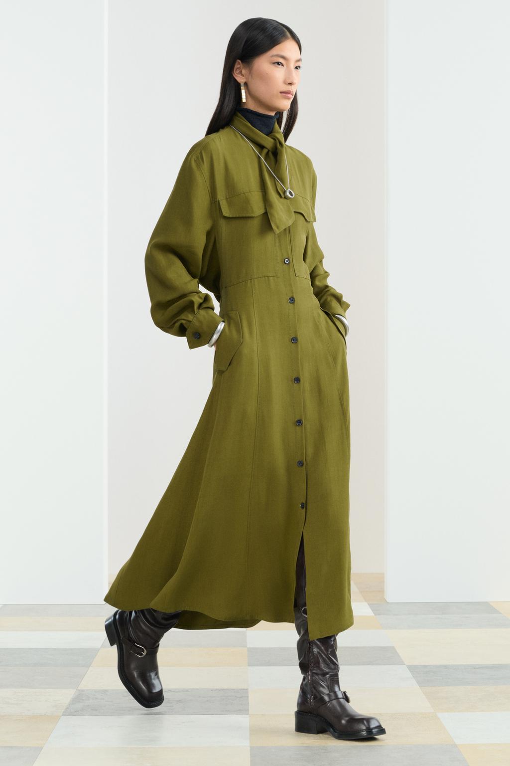 Платье-рубашка с поясом