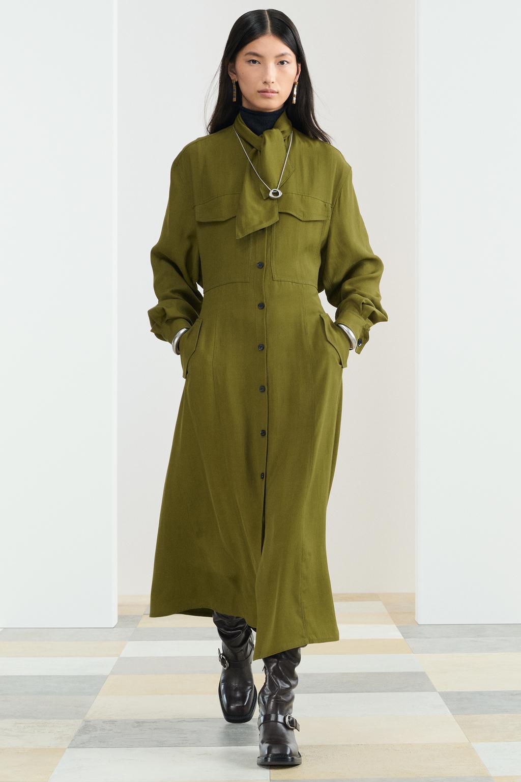 Платье-рубашка с поясом