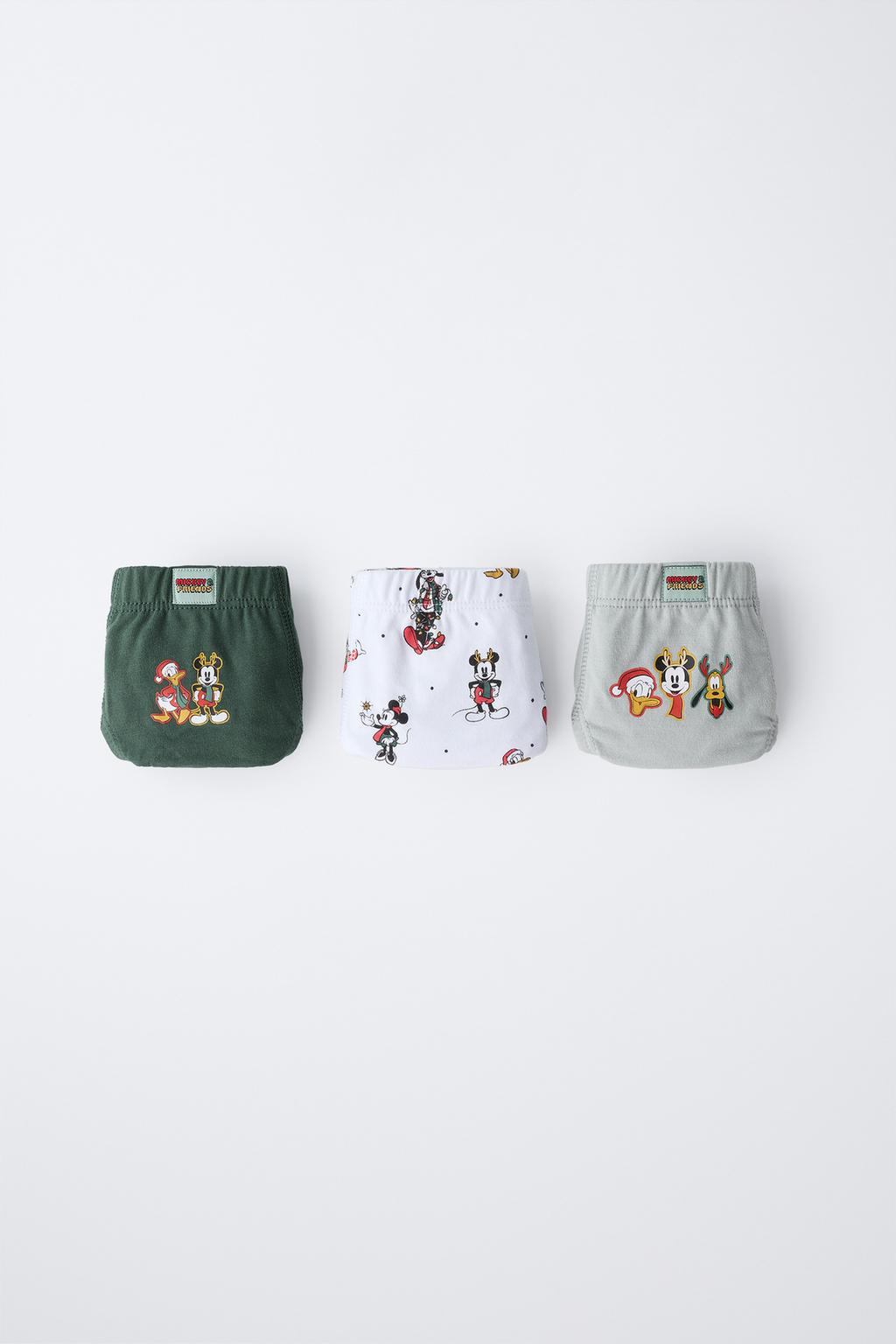 1/2 - 6 ЛЕТ/ НАБОР ИЗ ТРЕХ ТРУСОВ С ПРИНТОМ MICKEY MOUSE AND FRIENDS © DISNEY
