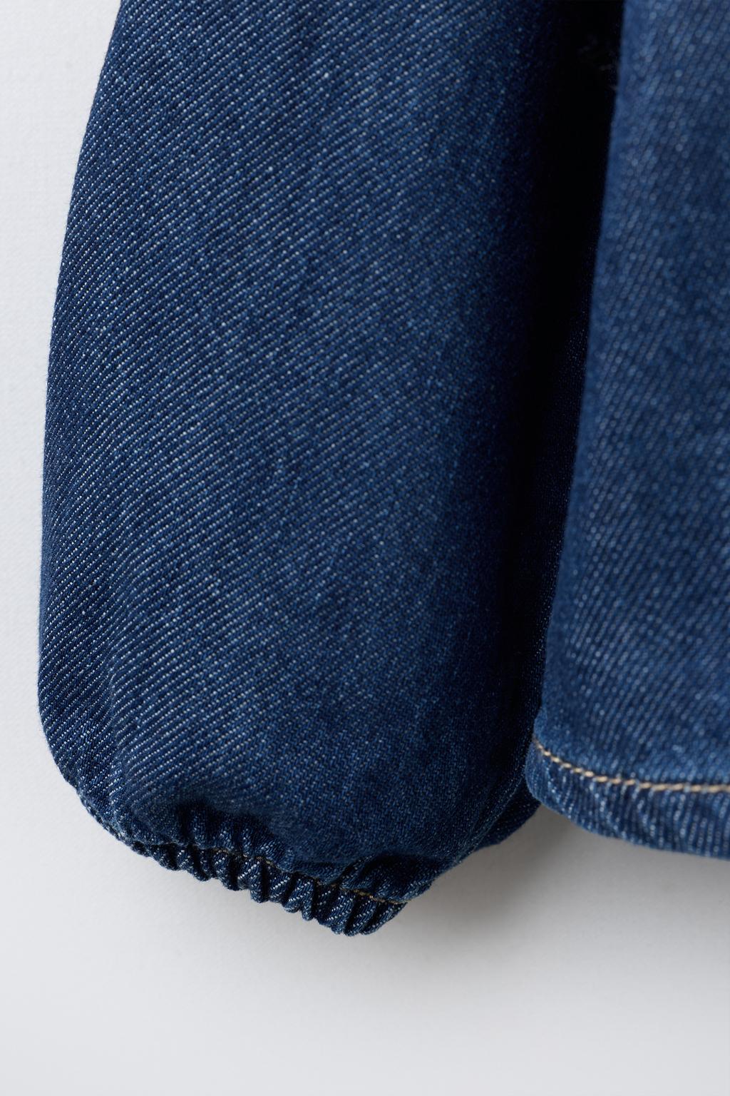 ДЖИНСОВАЯ РУБАШКА С БАНТАМИ