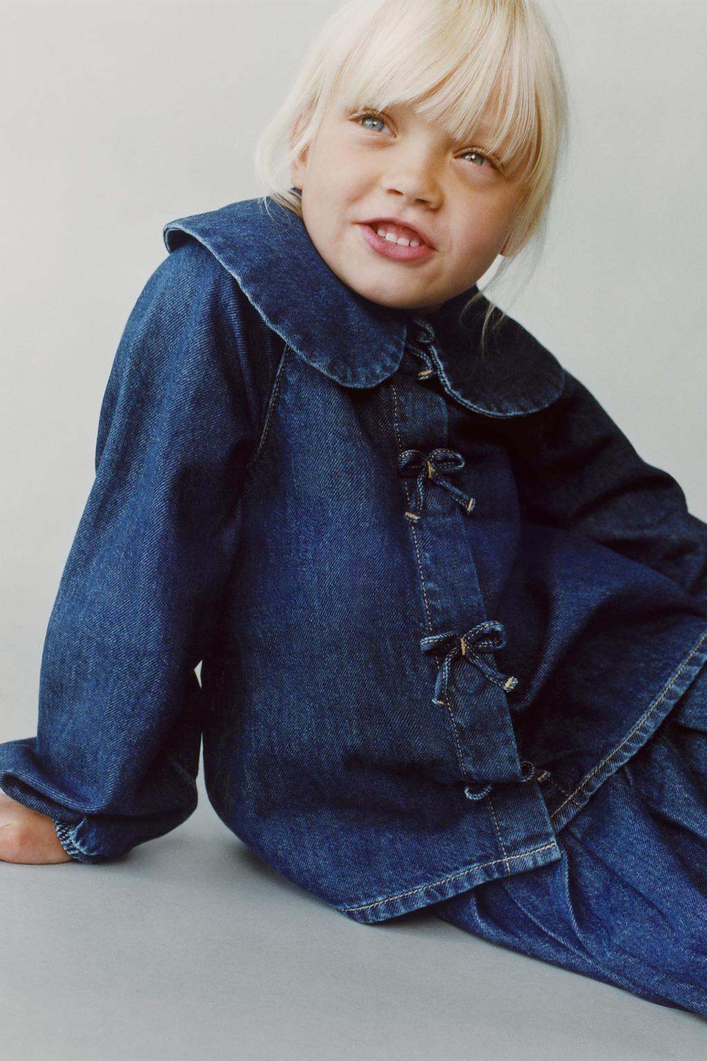 ДЖИНСОВАЯ РУБАШКА С БАНТАМИ