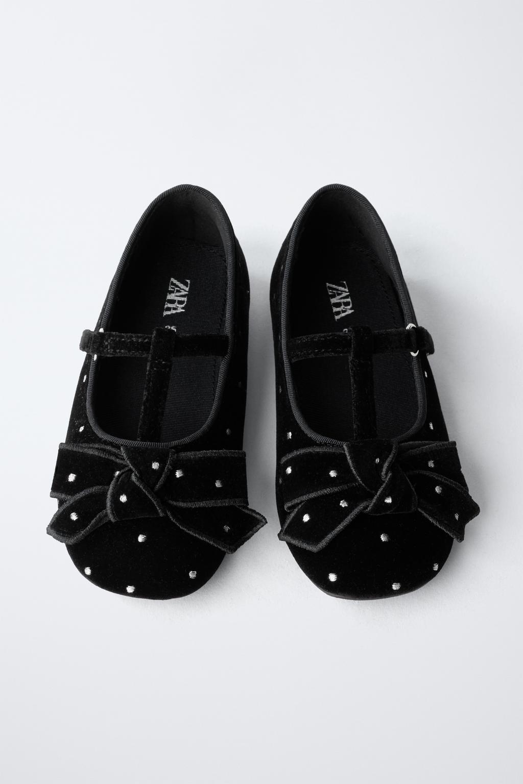 БАРХАТНЫЕ БАЛЕТКИ С БАНТОМ