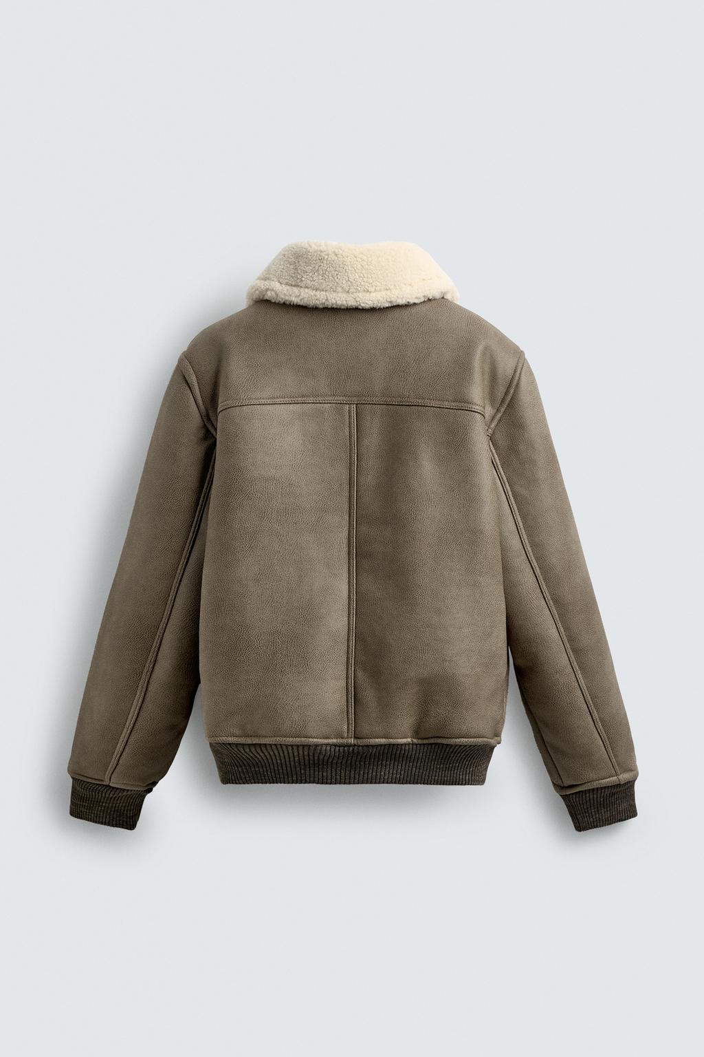 ДУБЛЕНКА ИЗ ИСКУССТВЕННОЙ КОЖИ