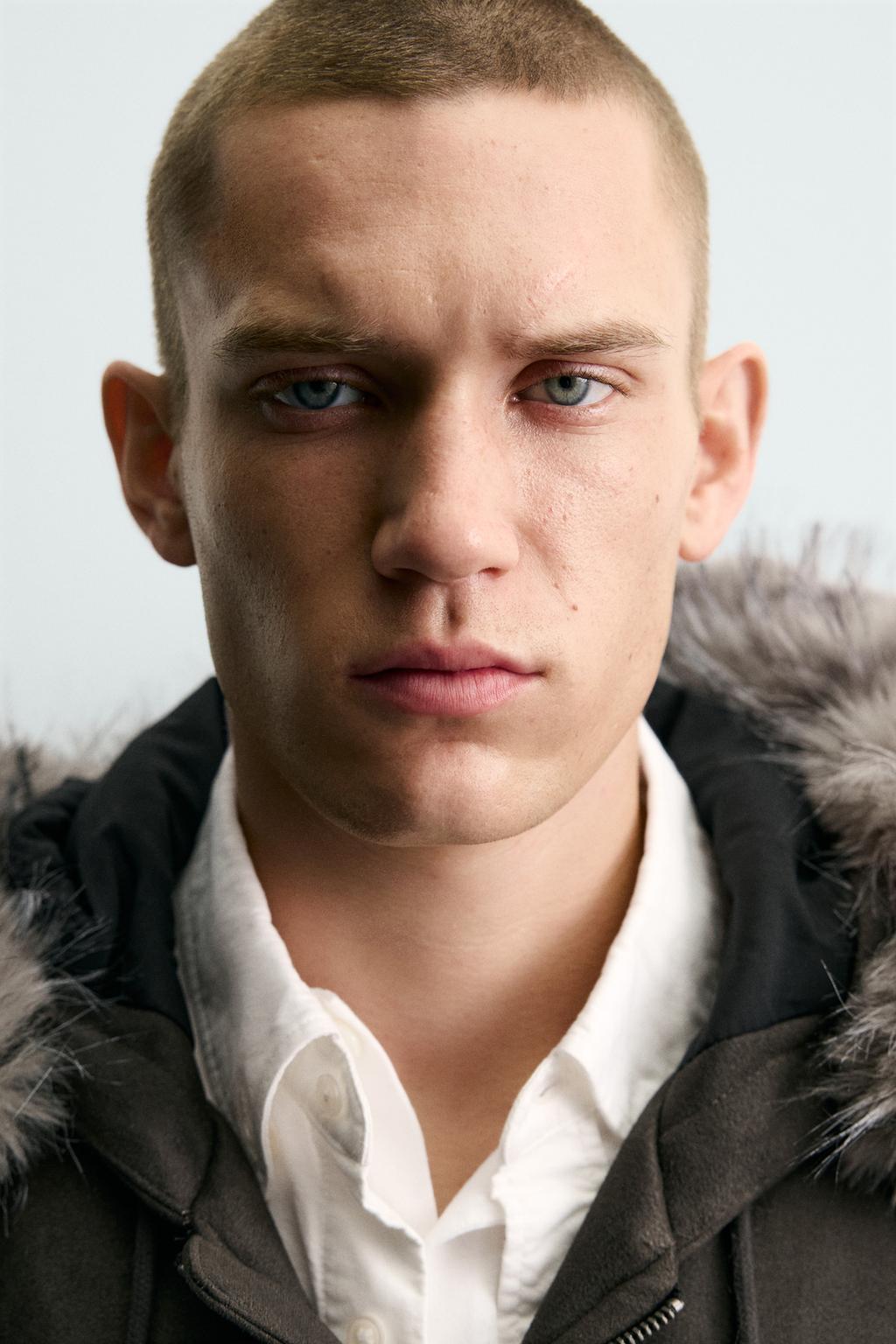 СТЕГАНАЯ КУРТКА С ЭФФЕКТОМ ЗАМШИ