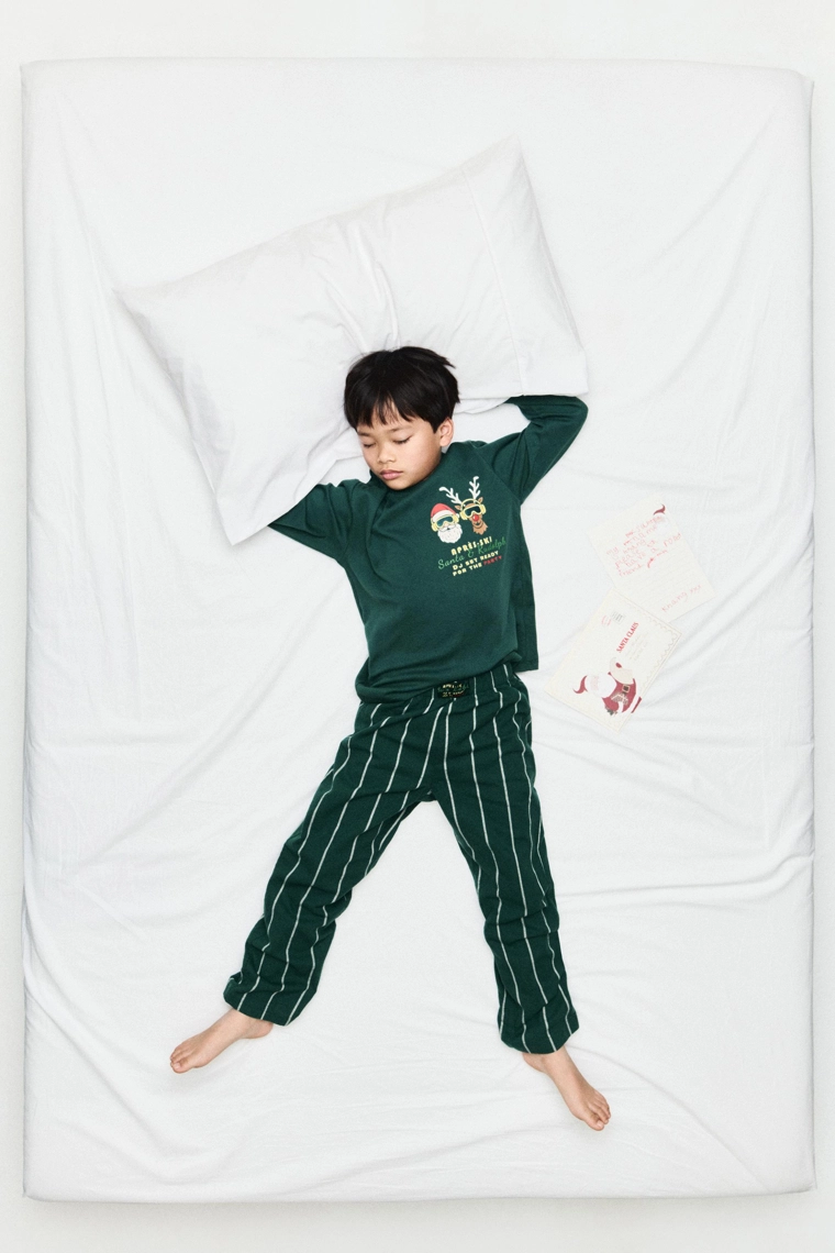 Пижама с полосками для детей от 6 до 14 лет