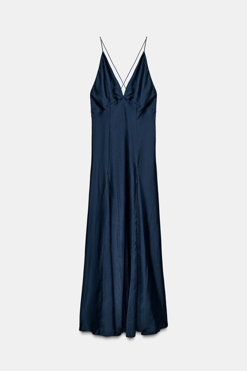 ДЛИННОЕ АТЛАСНОЕ ПЛАТЬЕ ИЗ КОЛЛЕКЦИИ ZW