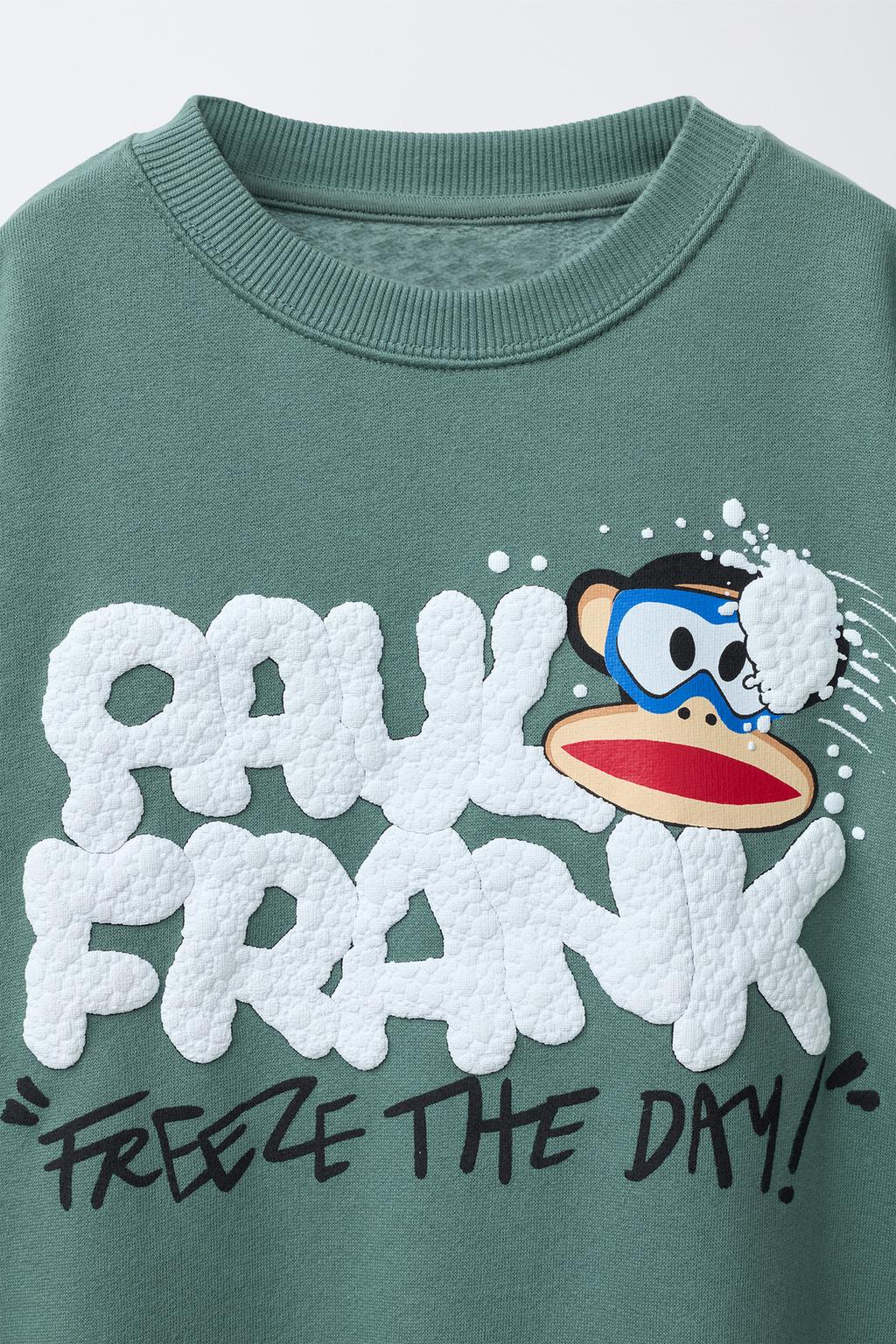 ТОЛСТОВКА С РЕЛЬЕФНОЙ НАДПИСЬЮ PAUL FRANK ®