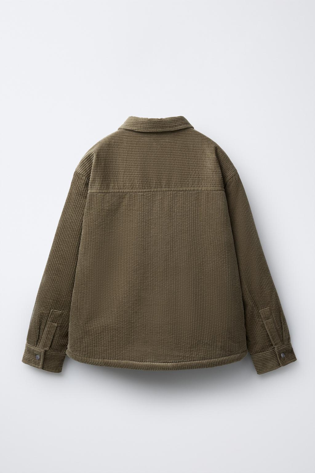 ВЕЛЬВЕТОВАЯ КУРТКА-РУБАШКА С ДЕТАЛЯМИ ИЗ ИСКУССТВЕННОЙ ОВЧИНЫ