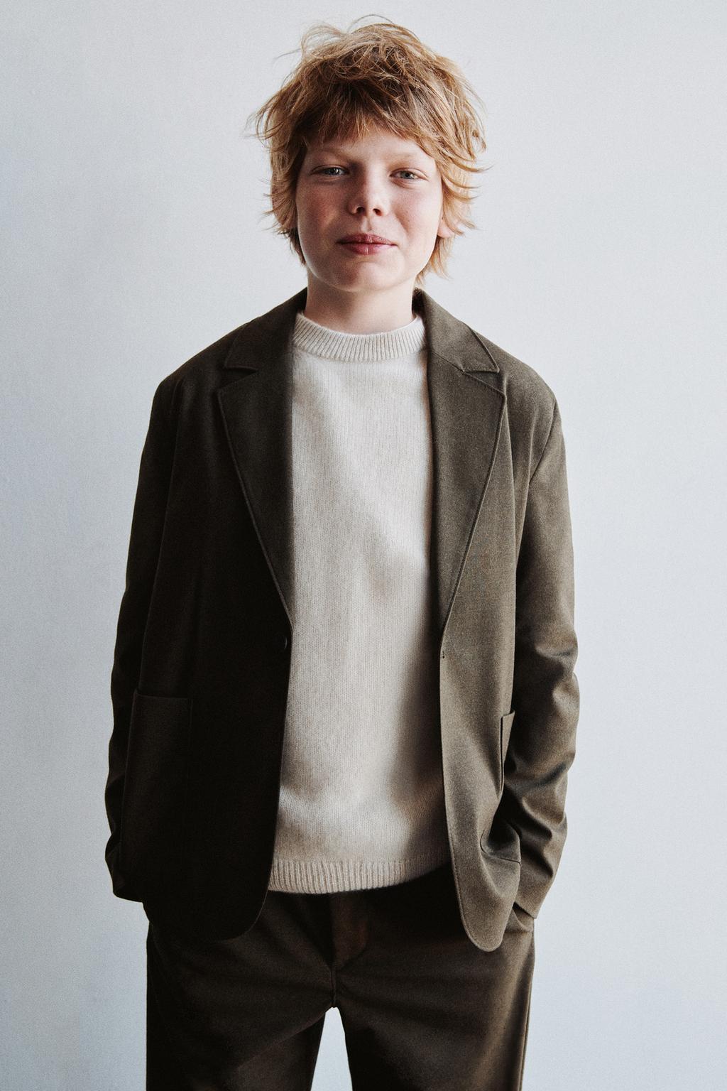 ФЛАНЕЛЕВЫЙ КОСТЮМНЫЙ БЛЕЙЗЕР