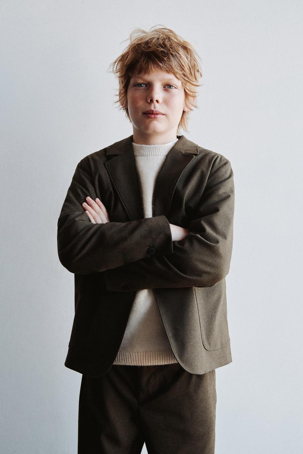 ФЛАНЕЛЕВЫЙ КОСТЮМНЫЙ БЛЕЙЗЕР