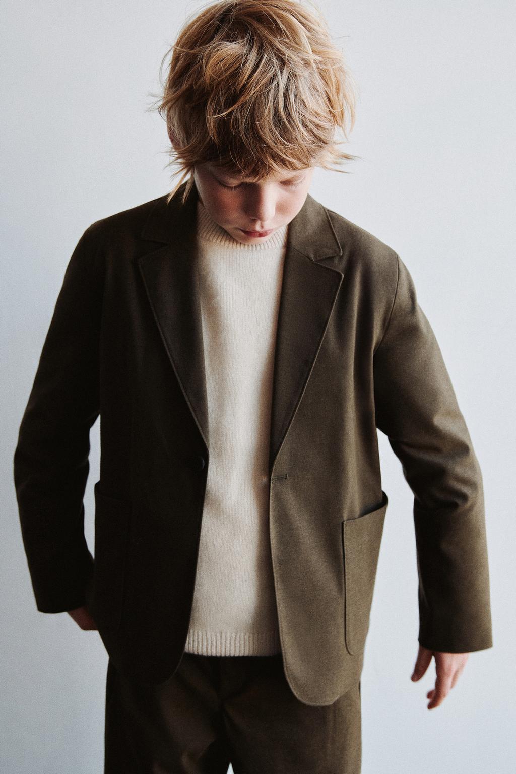 ФЛАНЕЛЕВЫЙ КОСТЮМНЫЙ БЛЕЙЗЕР