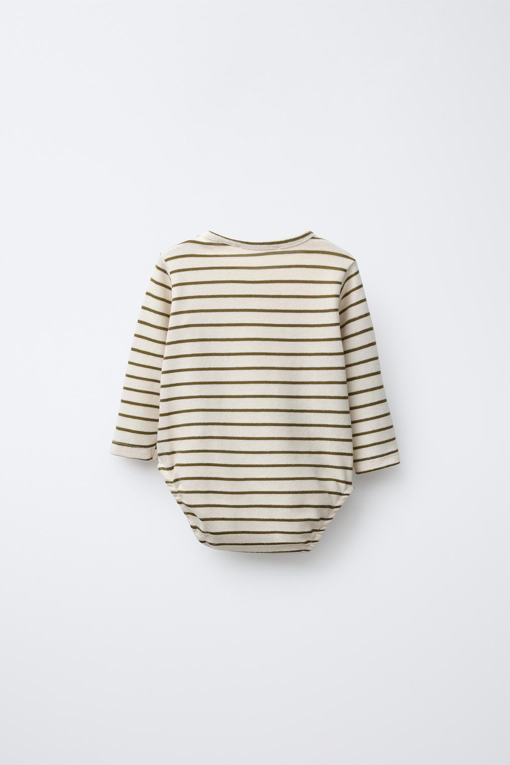 БОДИ В ПОЛОСКУ С ВЫШИТЫМ ОЛЕНЕМ