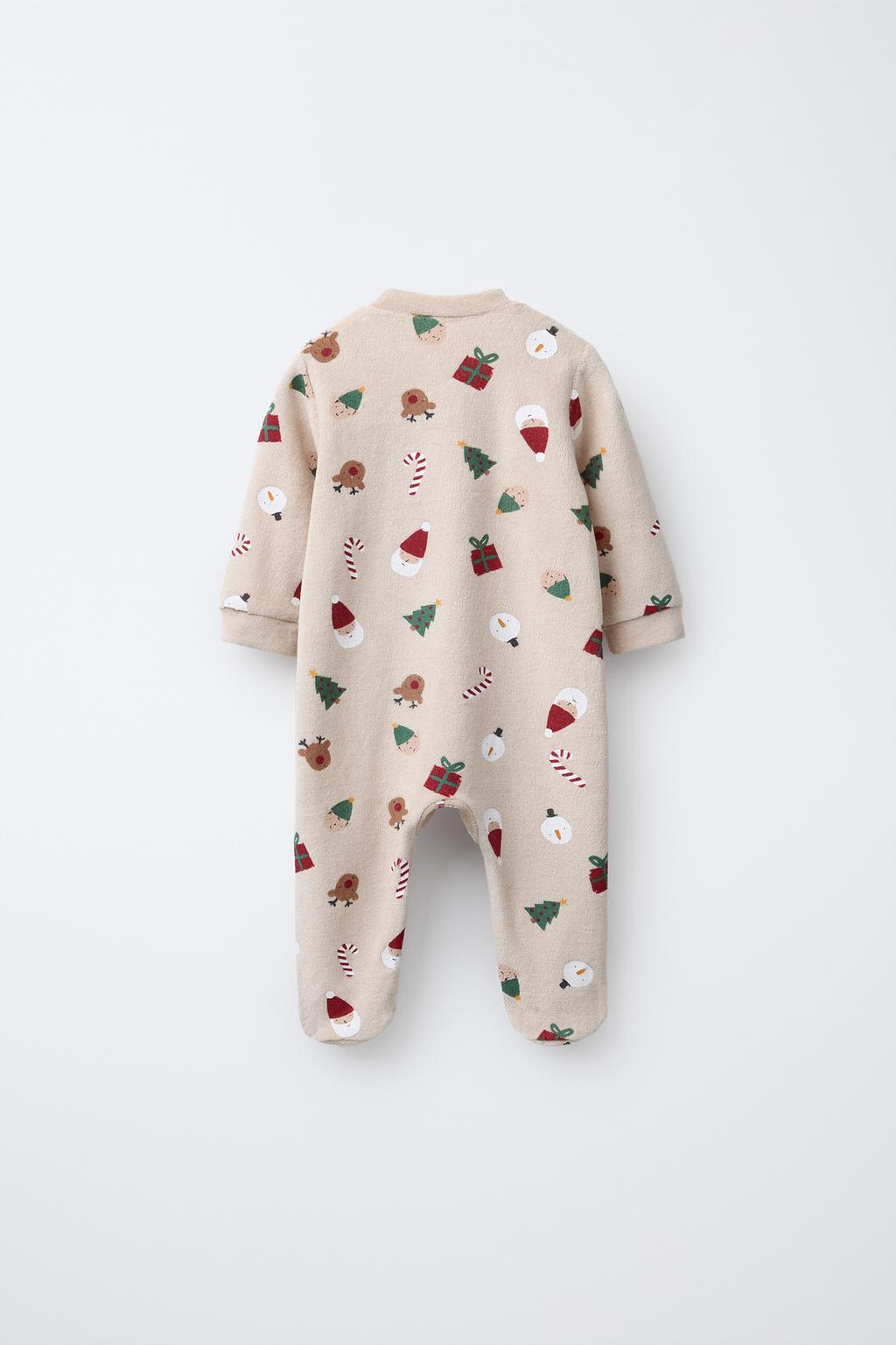 Детский комбинезон из вельвета санта