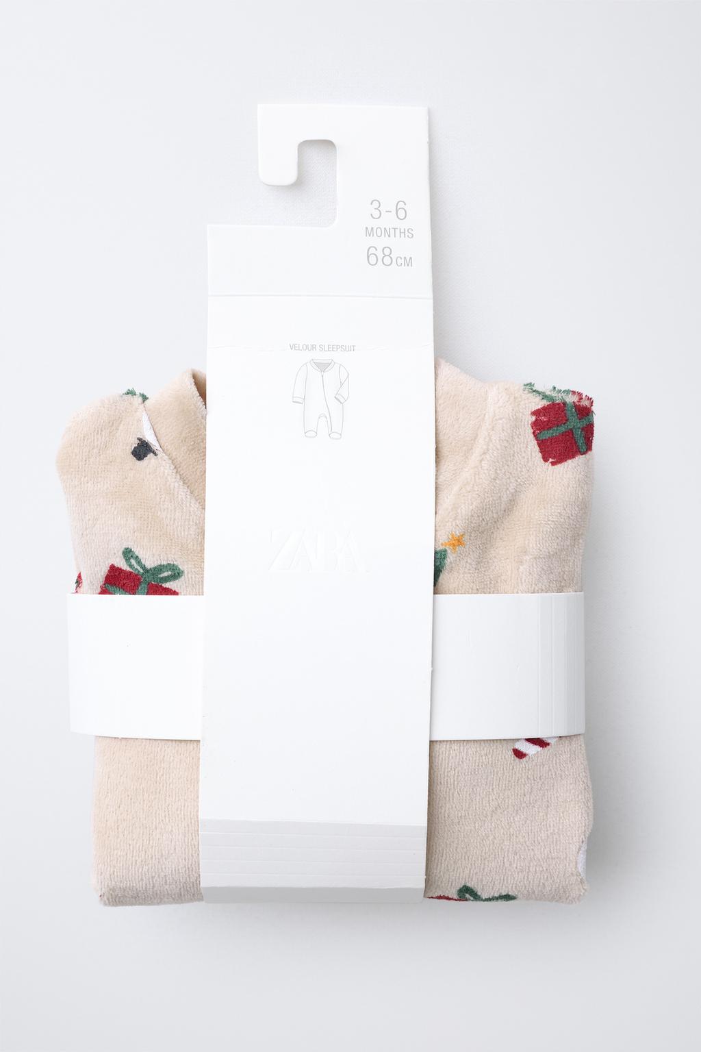 Детский комбинезон из вельвета санта