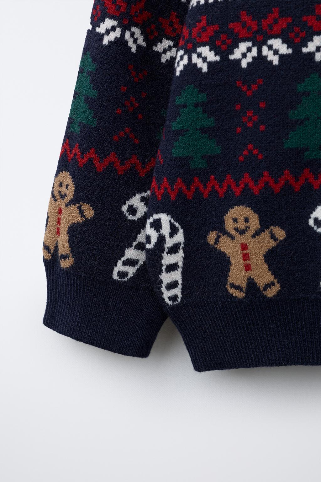 ЖАККАРДОВЫЙ СВИТЕР С ПЕЧЕНЬЕМ