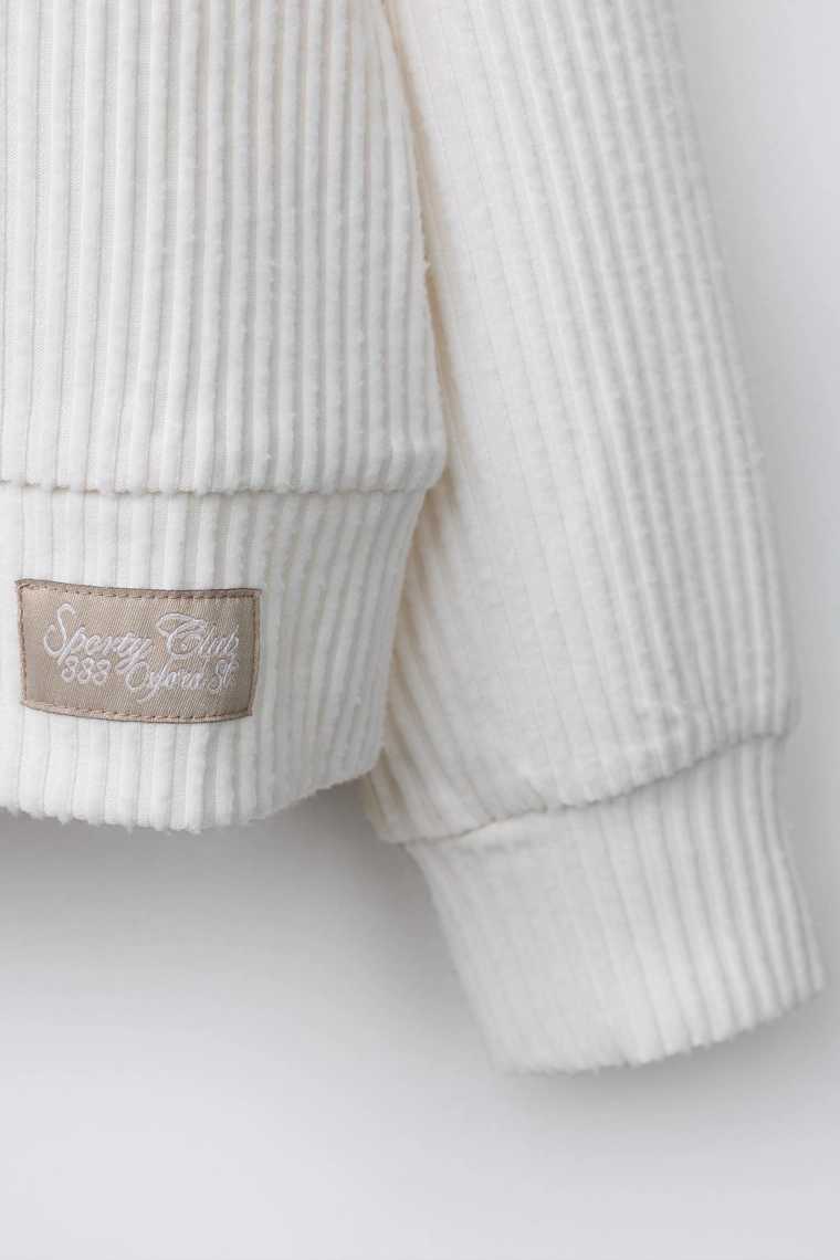 Худи из мягкого рубчика