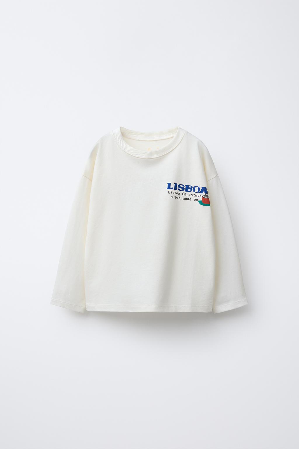 Футболка с принтом слогана лиссабона