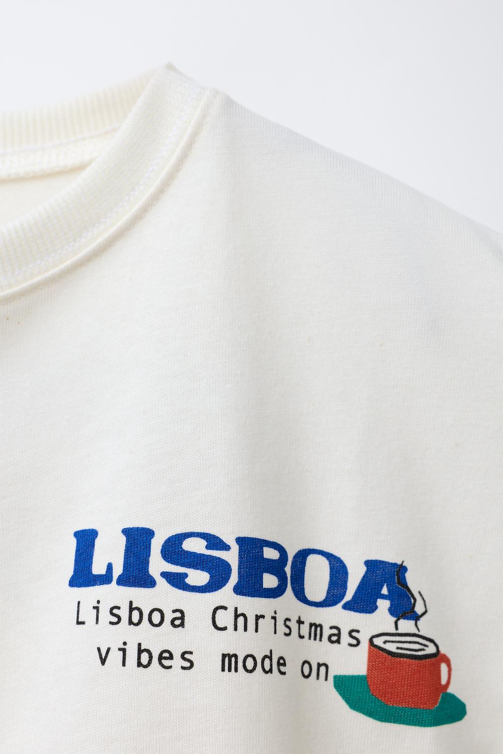 Футболка с принтом слогана лиссабона