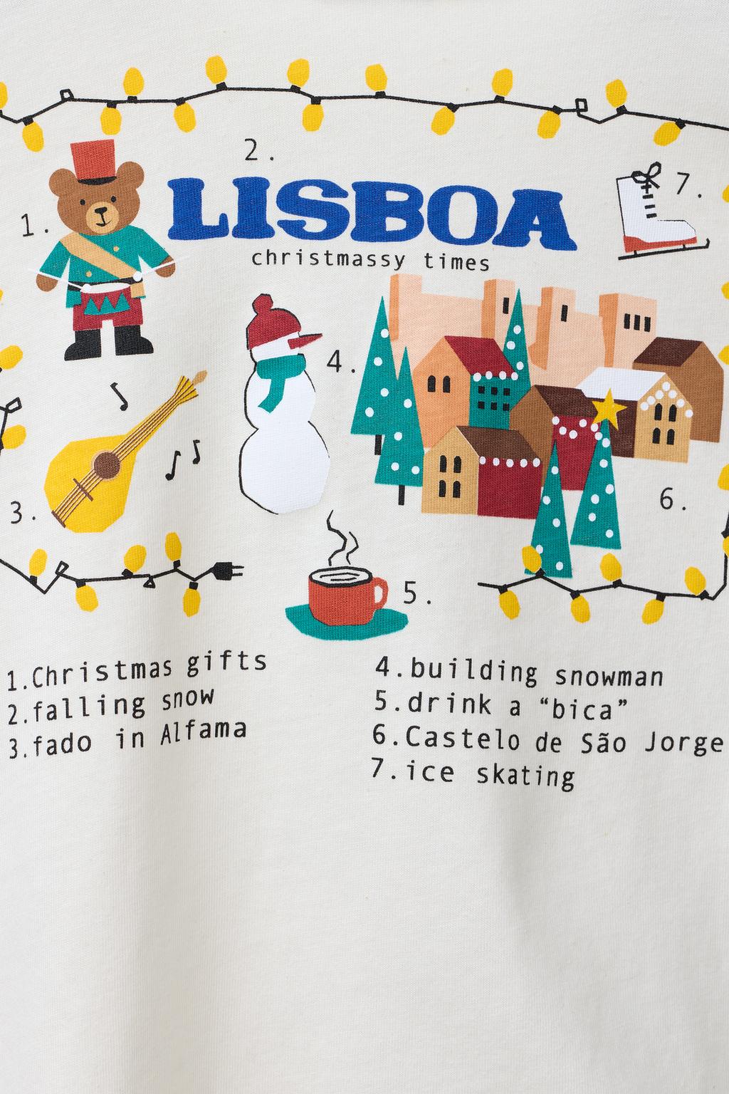 Футболка с принтом слогана лиссабона