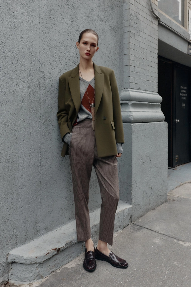 Пиджак с лацканами двубортный oversized