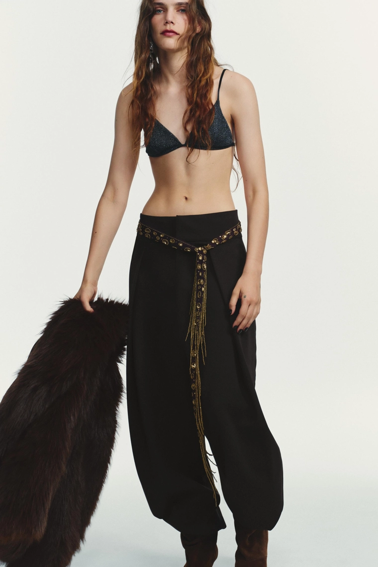 Брюки с воздушной складкой