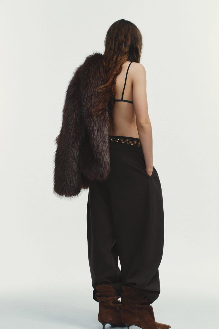 Брюки с воздушной складкой