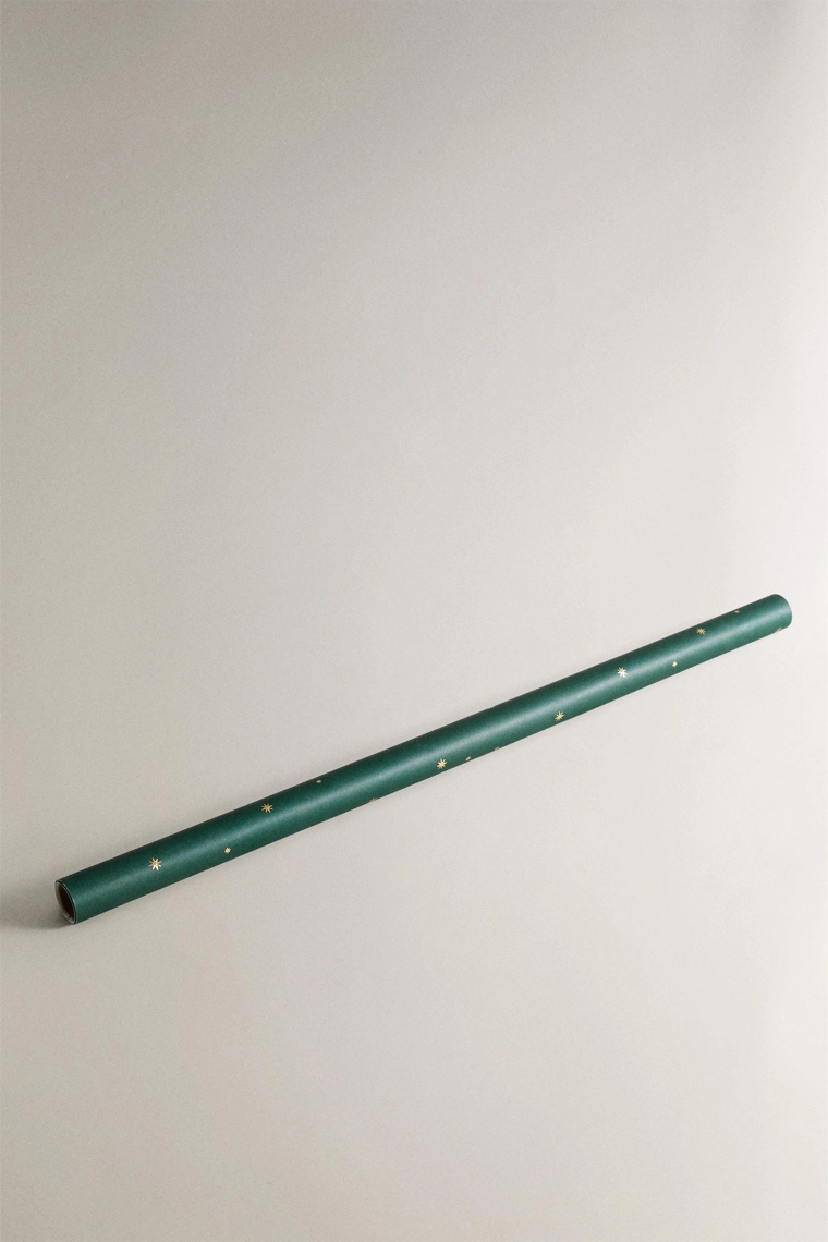 Набор в индивидуальной упаковке из звездной бумаги для упаковки и ленты с бантом