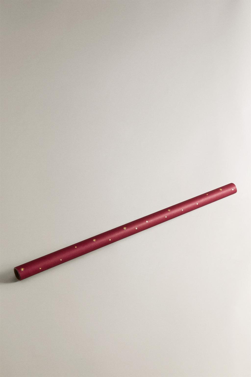 Подарочная бумага с рождественской звездой