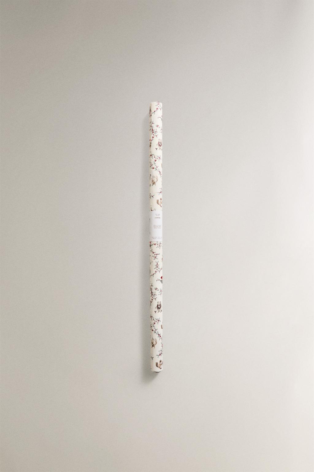 Бумага для упаковки подарков animal christmas