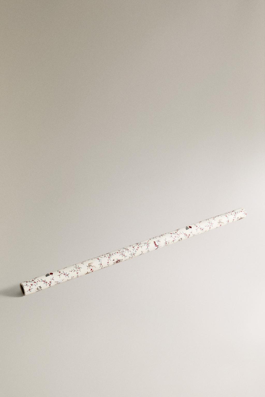 Бумага для упаковки подарков animal christmas