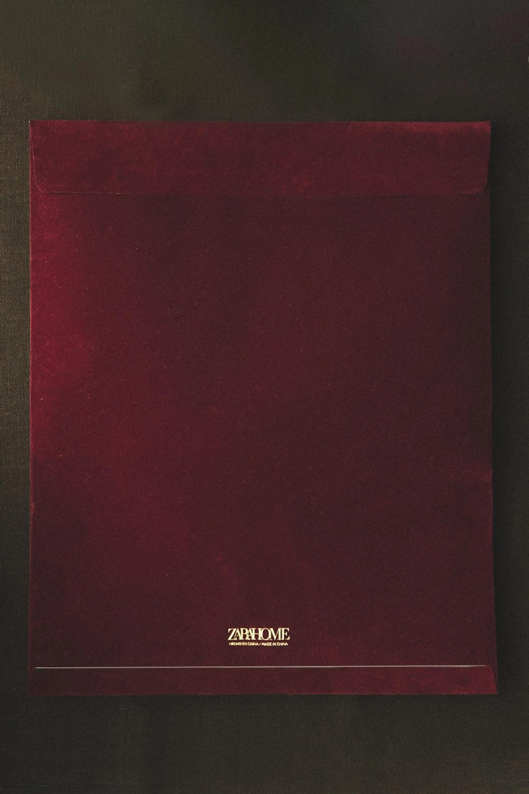 Велюровый праздничный подарочный мешок