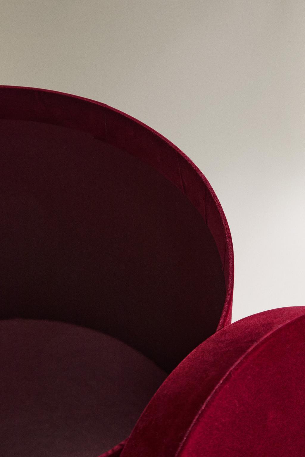 Вельветовая круглая рождественская коробка