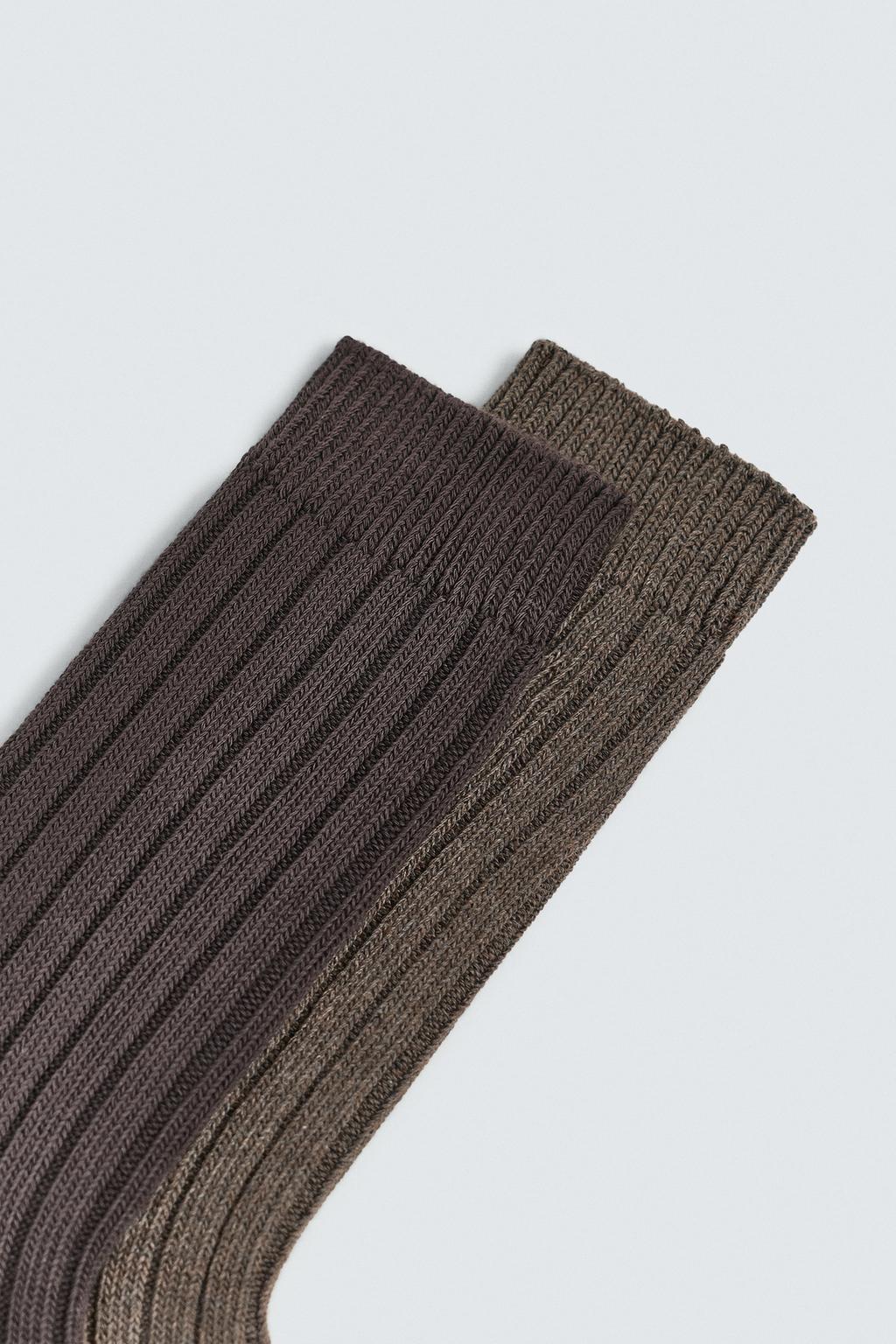 НАБОР 2 НОСКОВ В РУБЧИК