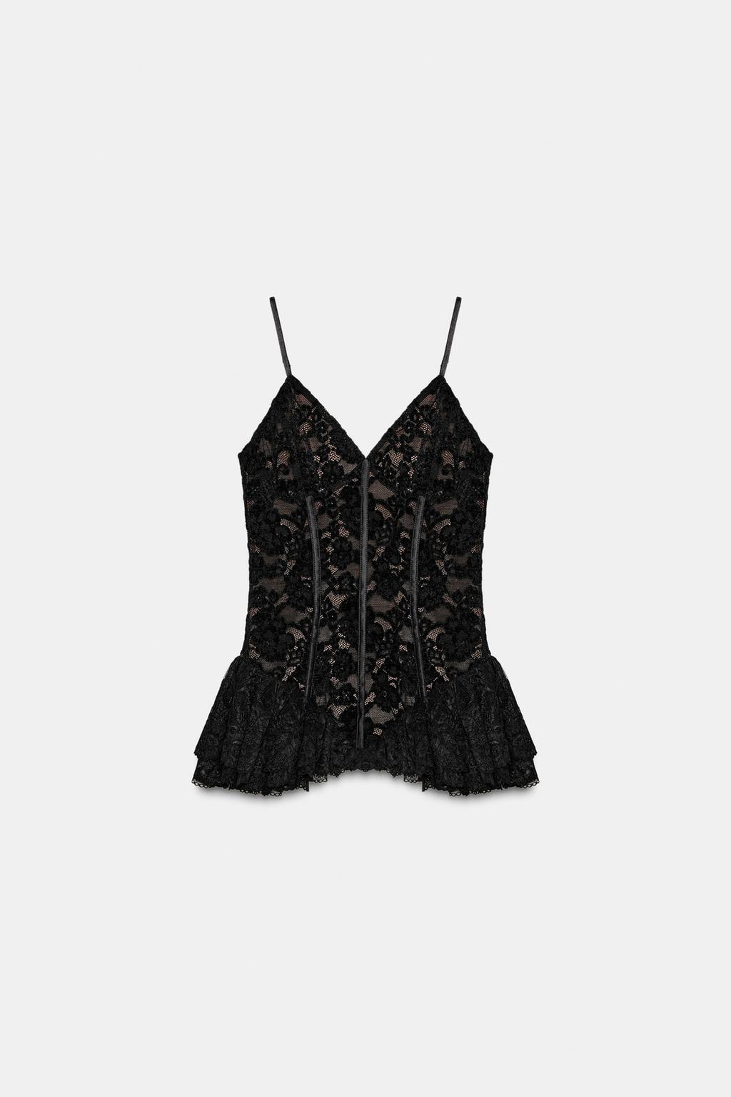 ТОП С БАСКОЙ И КРУЖЕВОМ