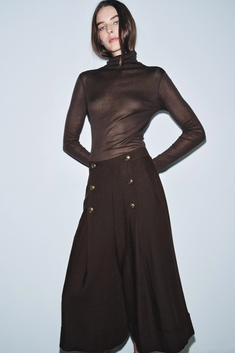 Шорты-бермуды из 100% шерсти коллекции zw с пуговицами