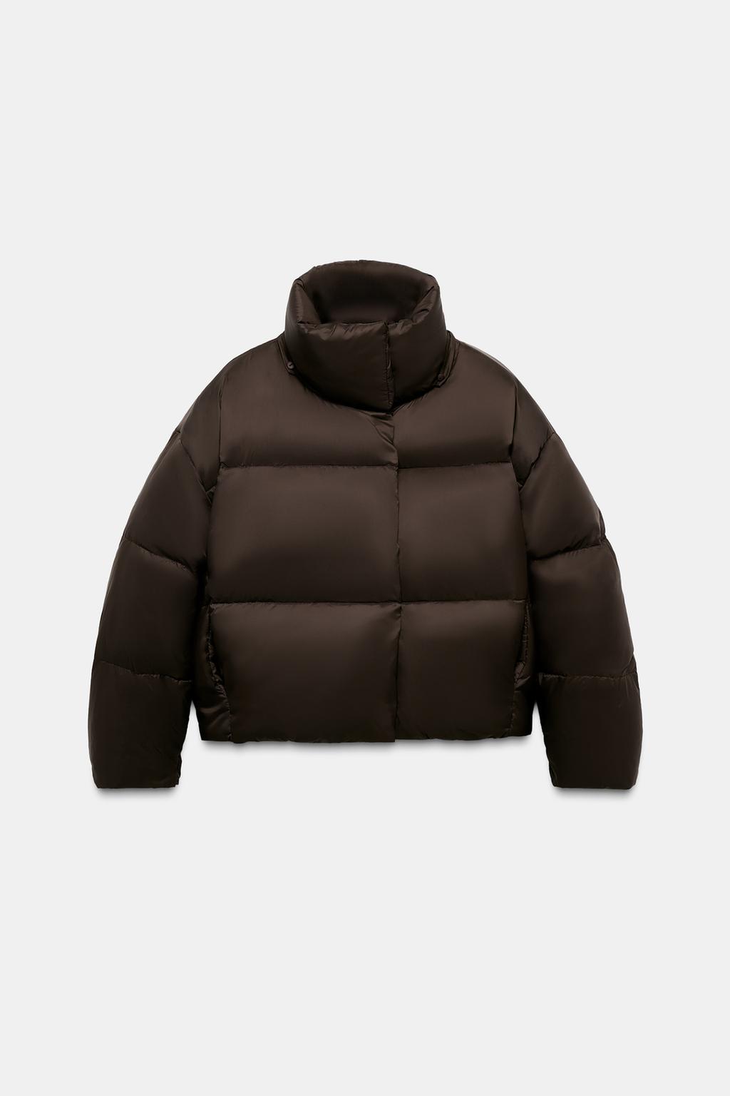 ВОДОНЕПРОНИЦАЕМЫЙ ВЕТРОЗАЩИТНЫЙ ПУХОВИК С КАПЮШОНОМ ИЗ ПЕРА И ПУХА