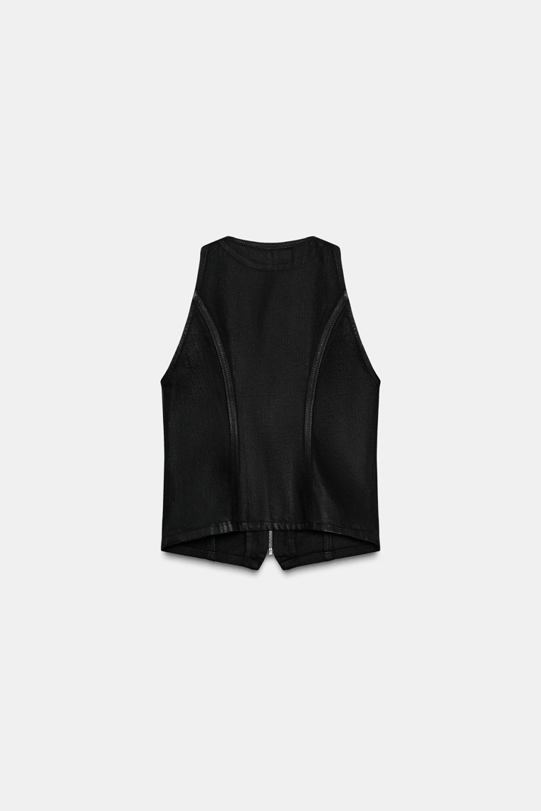 Жилет z1975 из покрытого денима