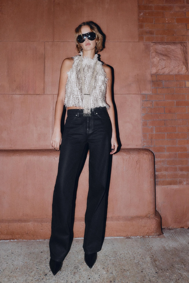 Джинсы z1975 regular fit с высокой посадкой и покрытием