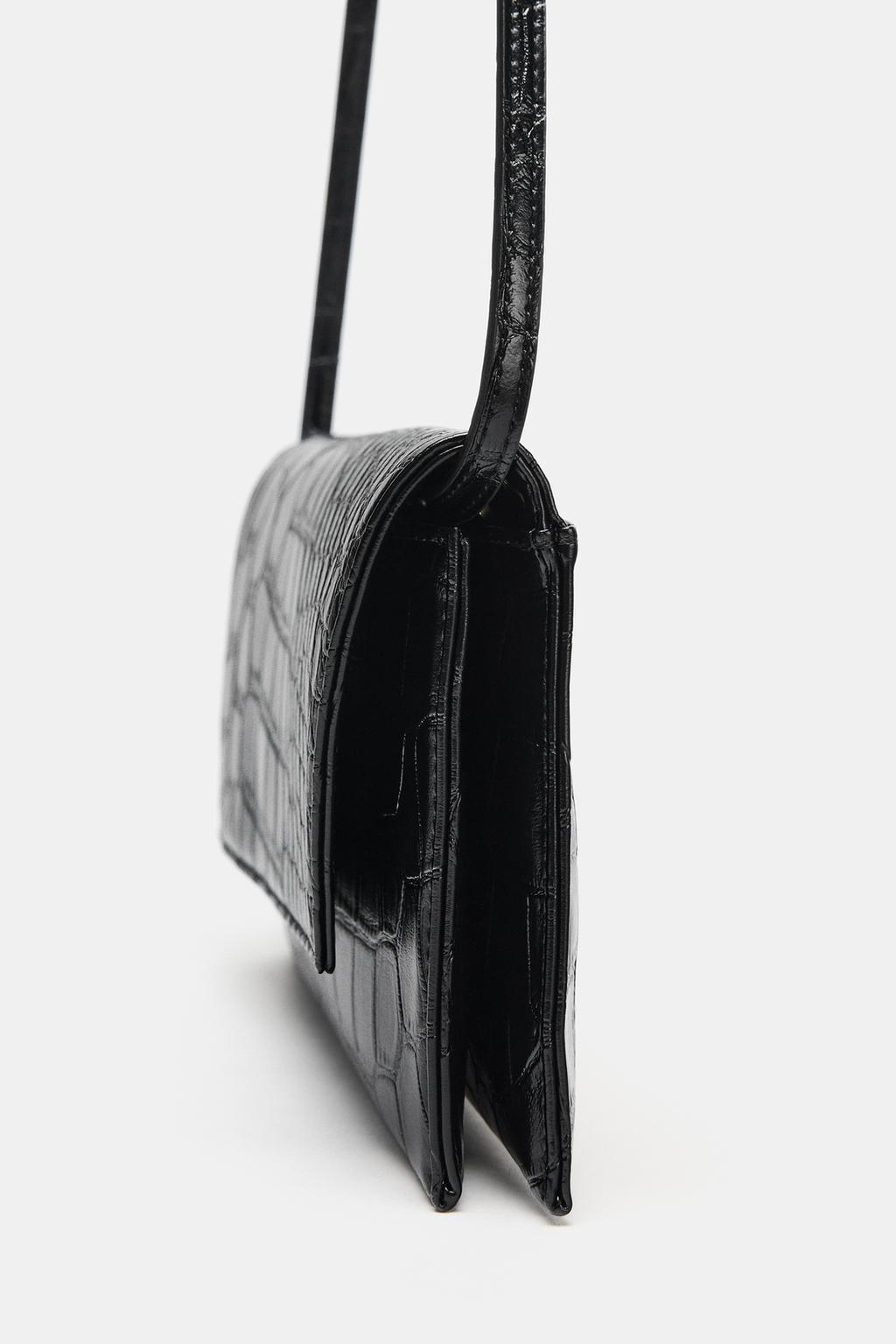 СУМКА С РЕЛЬЕФНЫМ УЗОРОМ И КЛАПАНОМ